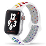 Load image into Gallery viewer, Silicone Strap For Apple Watch Band 45mm 44mm 40mm 49mm 41mm 38mm 42mm Sport bracelet iWatch Ultra 2 Series 9 8 7 6 se for nike
