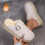 Load image into Gallery viewer, Women Slippers 2025 New Comfortable Indoor Slides Women Retro Warm Plush Lined Shoes Noise-reducing Family Slippers Easy To Wear
