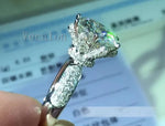 Load image into Gallery viewer, Engagement Wedding Band Rings for Women 3ct Lab Diamond Ring 925 Sterling Silver Female Finger Ring
