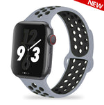 Load image into Gallery viewer, Silicone Strap For Apple Watch Band 45mm 44mm 40mm 49mm 41mm 38mm 42mm Sport bracelet iWatch Ultra 2 Series 9 8 7 6 se for nike
