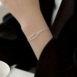 Load image into Gallery viewer, New S925 Silver Minimalist Geometric Collage Bracelet Women's Jewelry Exquisite and Elegant for Birthday and Christmas Gifts
