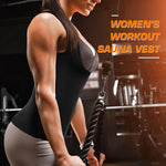 Load image into Gallery viewer, Sweat Vest Sauna Sweat Suit for Women Sauna Shirt Shapewear Blue
