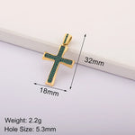 Load image into Gallery viewer, Luxury Gold Color Cross Charms for Jewelry Making Handmade Crosses Pendant Necklace Keychain Diy Jewelry Findings for Women

