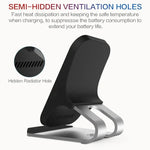 Load image into Gallery viewer, Wireless Charger Mount 10W 7.5W 5W Qi Fast Charging Pad 2 Coils Case Friendly Anti Slip Rubber Type C Input
