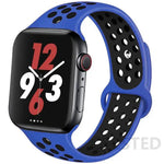 Load image into Gallery viewer, Silicone Strap For Apple Watch Band 45mm 44mm 40mm 49mm 41mm 38mm 42mm Sport bracelet iWatch Ultra 2 Series 9 8 7 6 se for nike
