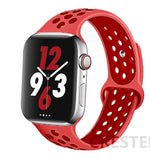 Load image into Gallery viewer, Silicone Strap For Apple Watch Band 45mm 44mm 40mm 49mm 41mm 38mm 42mm Sport bracelet iWatch Ultra 2 Series 9 8 7 6 se for nike
