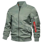 Load image into Gallery viewer, Bomber Jacket Men Winter Autumn College Camouflage Jackets Men Motorcycle Coat Windproof Army Pilot Military Jacket Streetwear
