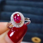 Load image into Gallery viewer, Top Quality Natural and Real Ruby Ring Gemstone Wedding Engagement Rings for Women Fine Jewelry Gift Wholesale
