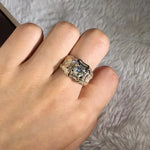 Load image into Gallery viewer, 14K Gold 3 Carats Diamond Ring for Men Rock 14k Gold Jewelry Anillo Esmaltado Silver 925 Jewelry Bague Diamant Bizuteria Rings
