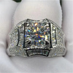 Load image into Gallery viewer, 14K Gold 3 Carats Diamond Ring for Men Rock 14k Gold Jewelry Anillo Esmaltado Silver 925 Jewelry Bague Diamant Bizuteria Rings
