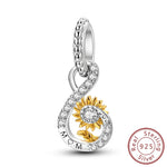 Load image into Gallery viewer, Original 925 Sterling Silver Charms Heart Bead Love Mom Pendant Fit Original Bracelet For Women DIY Jewelry Mother's Day Gift
