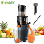 Load image into Gallery viewer, BioloMix 200W Cold Pressed Juicer with 78mm Feed Slot, Crushed Juice Extractor Fits Whole Fruits and Vegetables, Easy to Clean
