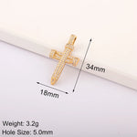 Load image into Gallery viewer, Luxury Gold Color Cross Charms for Jewelry Making Handmade Crosses Pendant Necklace Keychain Diy Jewelry Findings for Women
