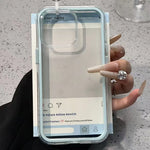 Load image into Gallery viewer, Luxury Candy Color Frame Clear Back Phone Case For iPhone 17 16 15 14 13 12 Pro Max 11 16PLUS 17 Acrylic Shockproof Bumper Cover
