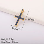 Load image into Gallery viewer, Luxury Gold Color Cross Charms for Jewelry Making Handmade Crosses Pendant Necklace Keychain Diy Jewelry Findings for Women
