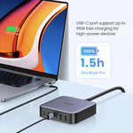 Load image into Gallery viewer, UGREEN 200W GaN Charger Desktop Laptop Fast Charger 6 in 1 Adapter For iPhone 17 16 Pro Xiaomi Samsung Tablets Macbook Charger
