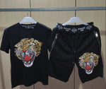 Load image into Gallery viewer, Mens Joggers Sets  Clothing Fashion designer  Tracksuit Men Short Sleeve Suit Men Casual
