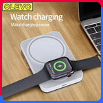 Load image into Gallery viewer, 3 in 1 Magnetic Wireless Power Bank Portable Charger Fast Charging Powerbank 10000mAh External Battery For iPhone iWatch AirPods
