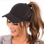 Load image into Gallery viewer, Glitter Ponytail Snapback Hat

