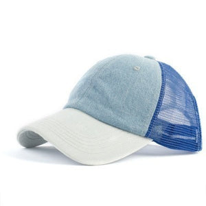 Glitter Ponytail Snapback Hat