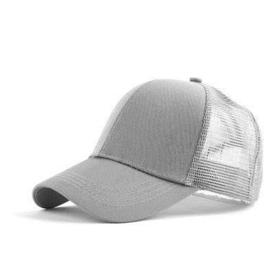 Glitter Ponytail Snapback Hat