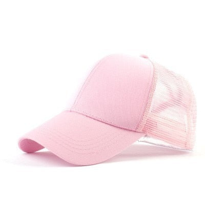 Glitter Ponytail Snapback Hat