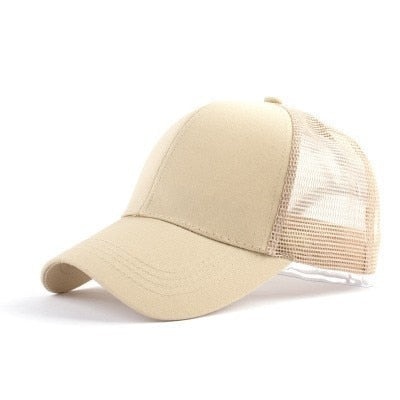 Glitter Ponytail Snapback Hat