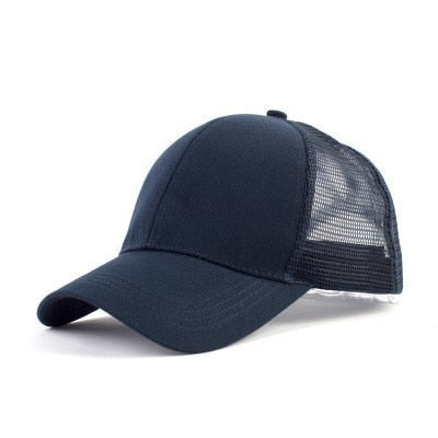 Glitter Ponytail Snapback Hat