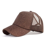 Load image into Gallery viewer, Glitter Ponytail Snapback Hat
