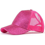 Load image into Gallery viewer, Glitter Ponytail Snapback Hat
