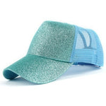 Load image into Gallery viewer, Glitter Ponytail Snapback Hat
