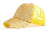 Load image into Gallery viewer, Glitter Ponytail Snapback Hat
