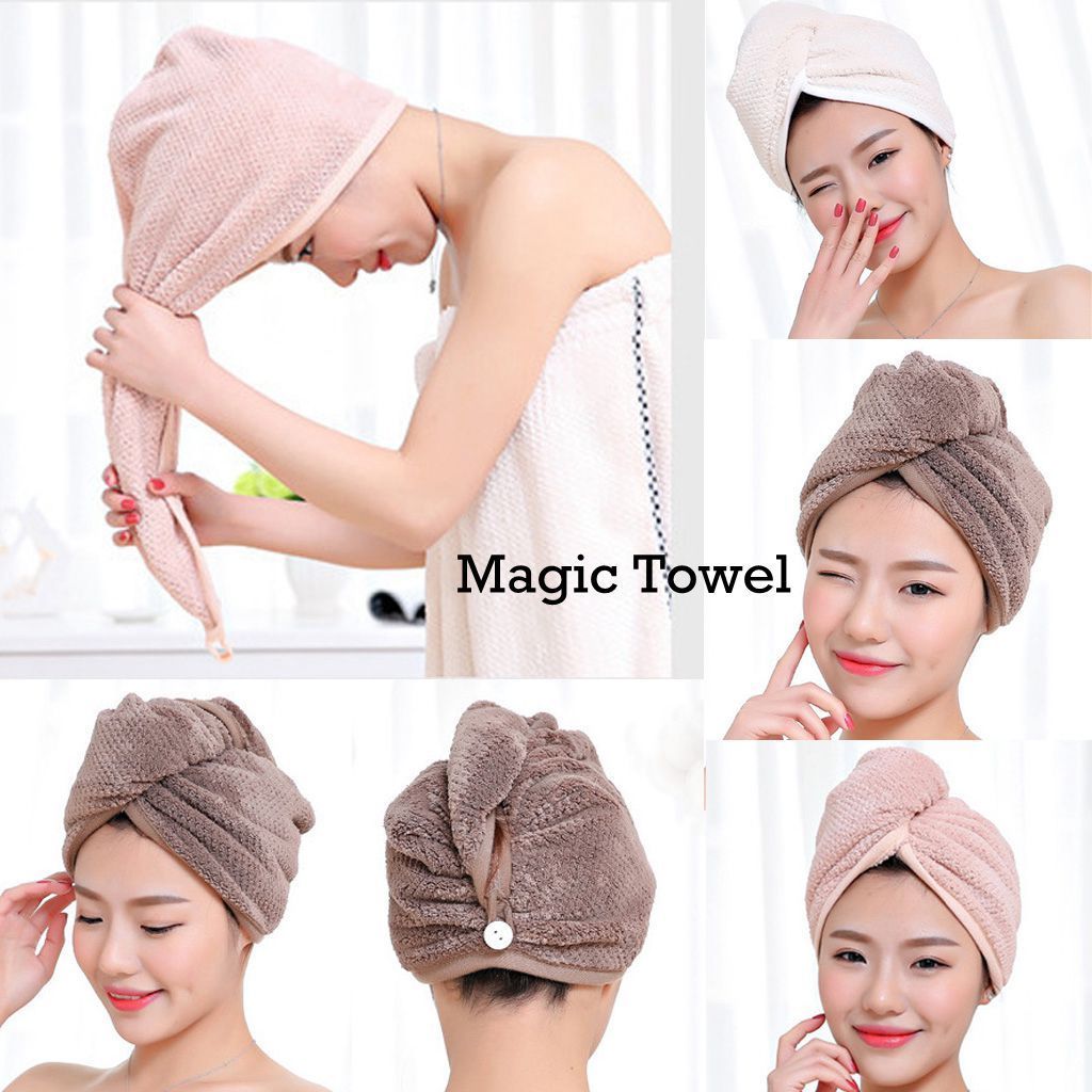 Women Hair Drying Microfiber Towel
