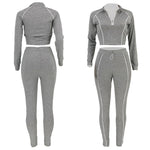 Load image into Gallery viewer, Grey Casual 2 Two Piece Set
