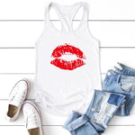 Load image into Gallery viewer, Red Sexy Lips Tank Top
